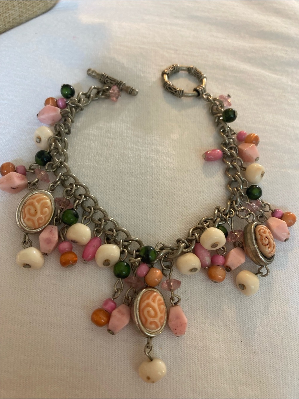 Beaded Charms Vintage Bracelet